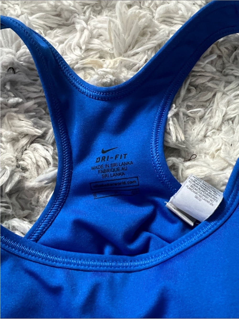 NIKE PRO BLUE & PINK SPORTS BRA - Picture 2 of 3